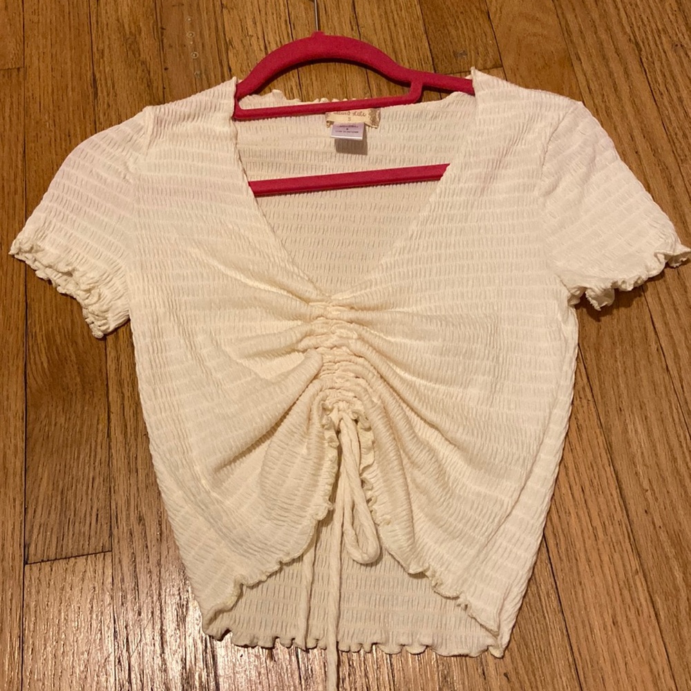 NEVER WORN Altar’d State Cream Crop Top (SIZE S)